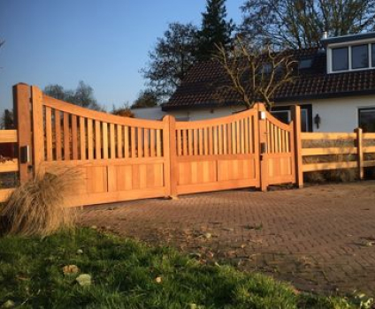 Eiken Klassieke boogpoort V2 - Afbeelding 3