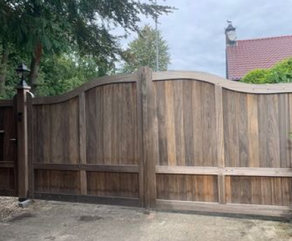 Eiken Klassieke boogpoort V2 - Afbeelding 2